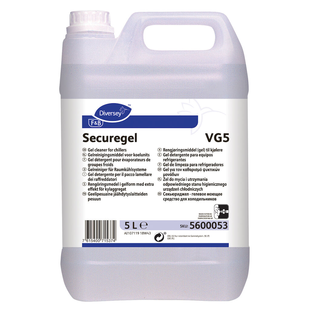 Securegel VG5 2x5L - Gel-Rengöringsmedel till Kylaggregat